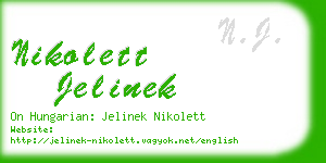 nikolett jelinek business card